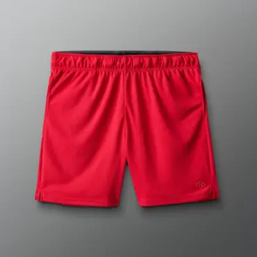 Pantaloni scurți mesh 7" - Roșu