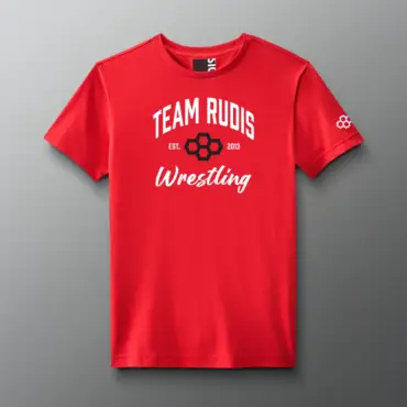 Tricou TEAM RUDIS script elite super soft - ROȘU