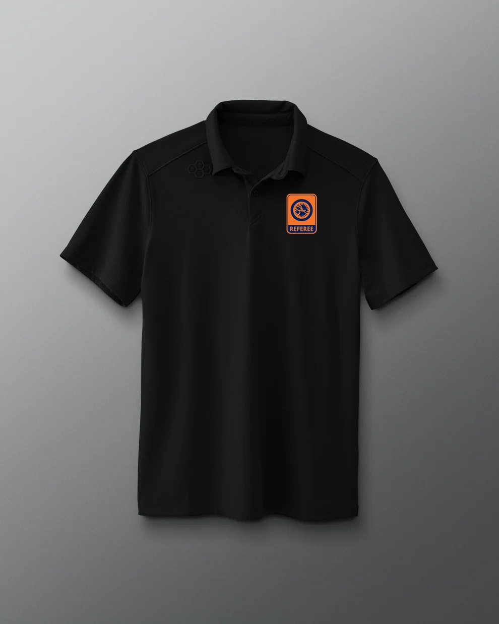 Tricou UWW Referee Go-To HEX Polo - Negru